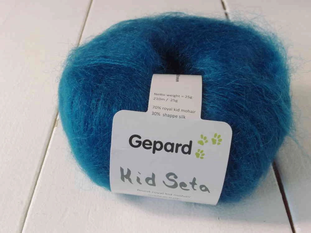 Gepard Kid Seta, silkkimohair 1121 Royal Blue
