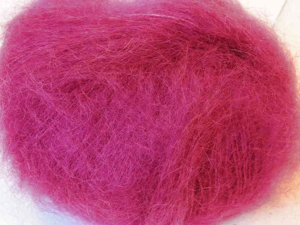 Gepard Kid Seta, silkkimohair 1227 vadelma