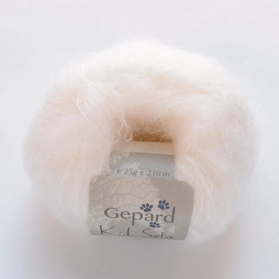 Gepard Kid Seta, silkkimohair 416 WHITE