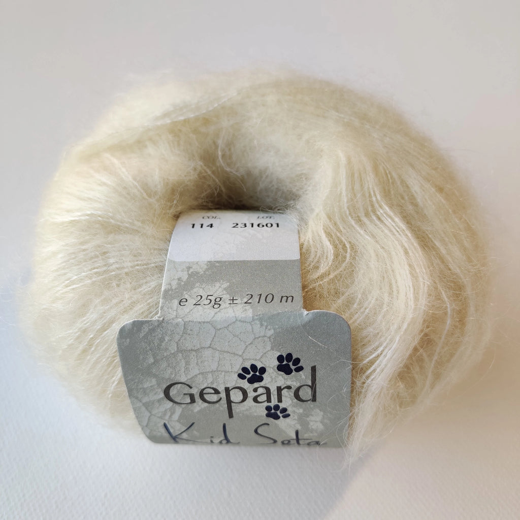 Gepard Kid Seta, silkkimohair 114 PASTEL LEMON