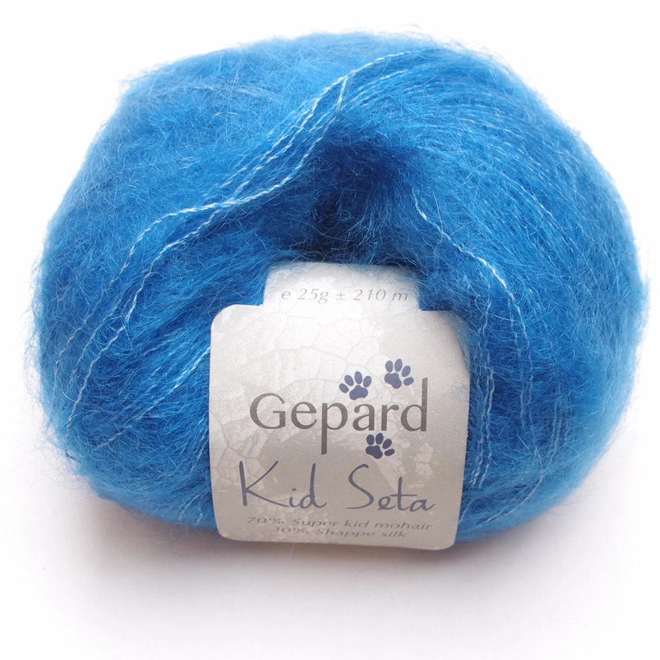 Gepard Kid Seta, silkkimohair 740 BLUE