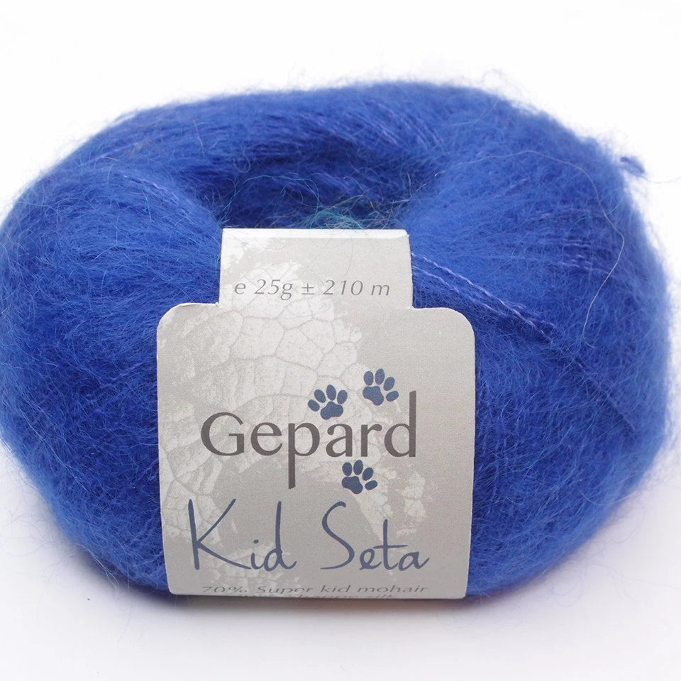 Gepard Kid Seta, silkkimohair 1122 COBOLT