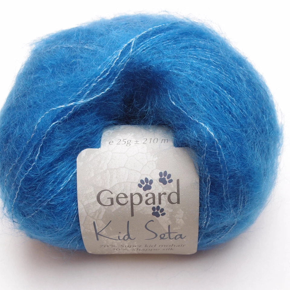 Gepard Kid Seta, silkkimohair 740 BLUE