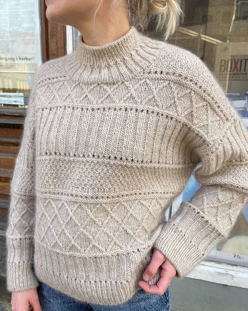 Ingrid Sweater pattern by PetiteKnit