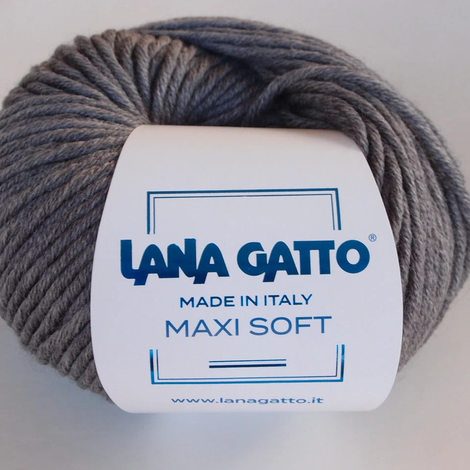 Lana Gatto, Maxi Soft 20742 Grigio Medio /Grata
