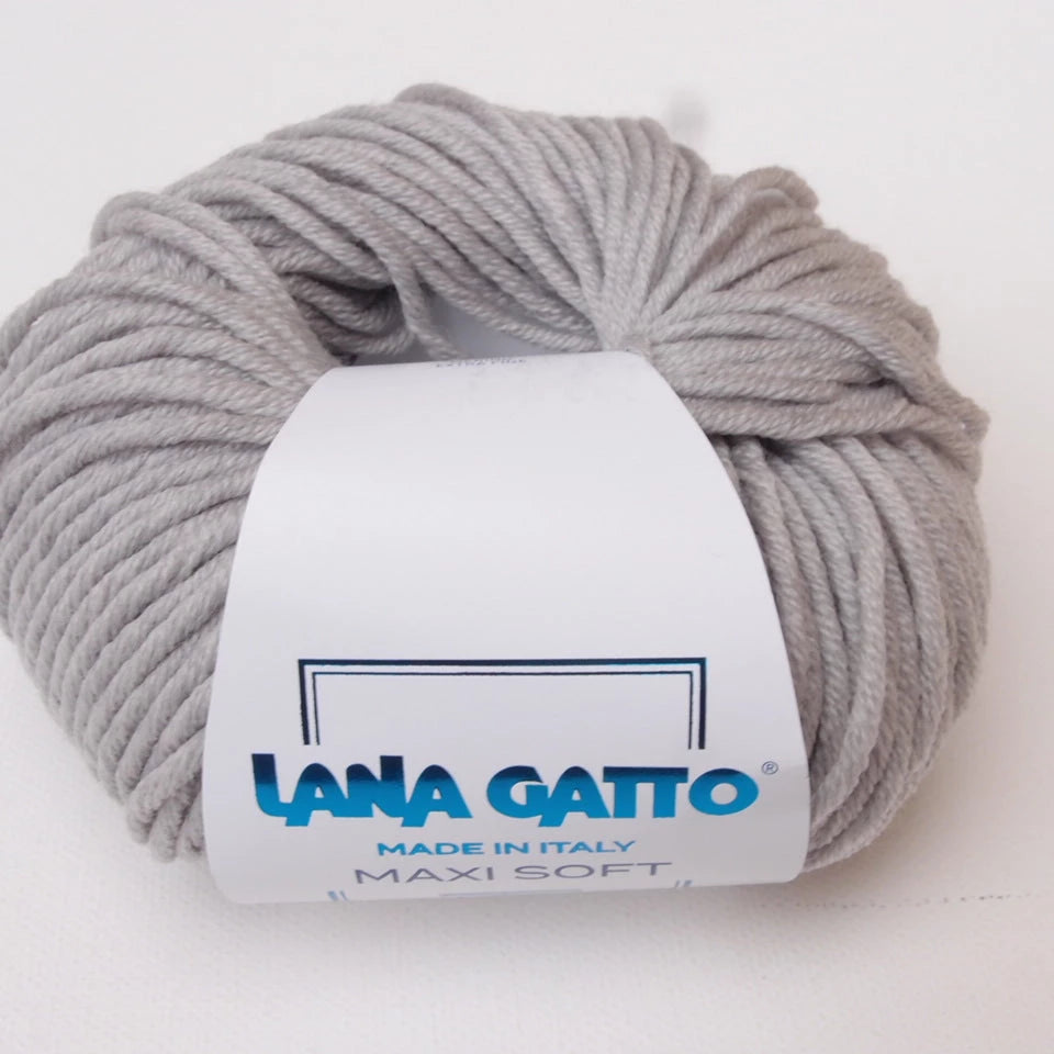 Lana Gatto, Maxi Soft 20741 Grigio Chiaro/ Graffa