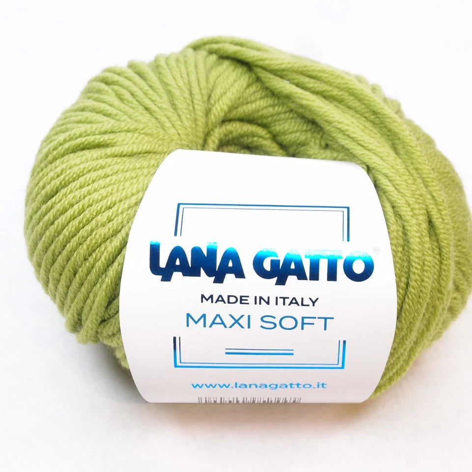 Lana Gatto, Maxi Soft 13277 Verde /Vespolate