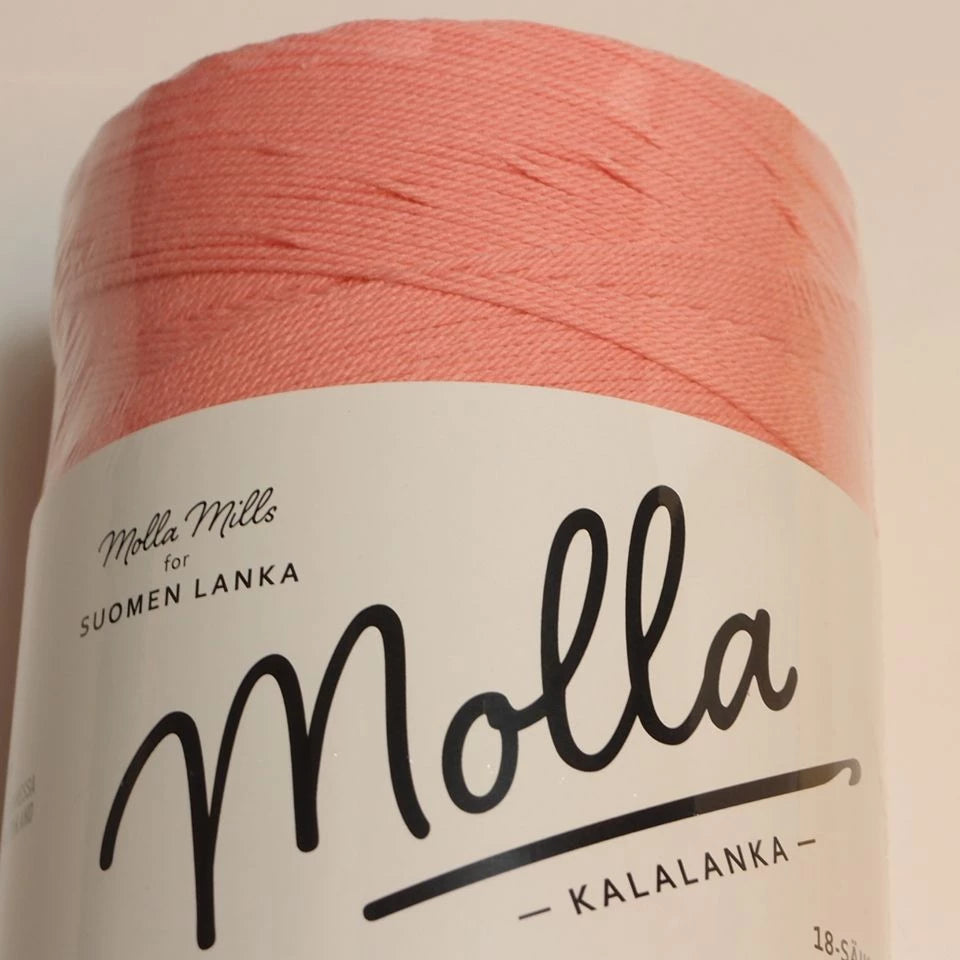 Molla Kalalanka, Suomen Lanka, tiukkakierteinen puuvillalanka 18-säikeinen, Rosa 42