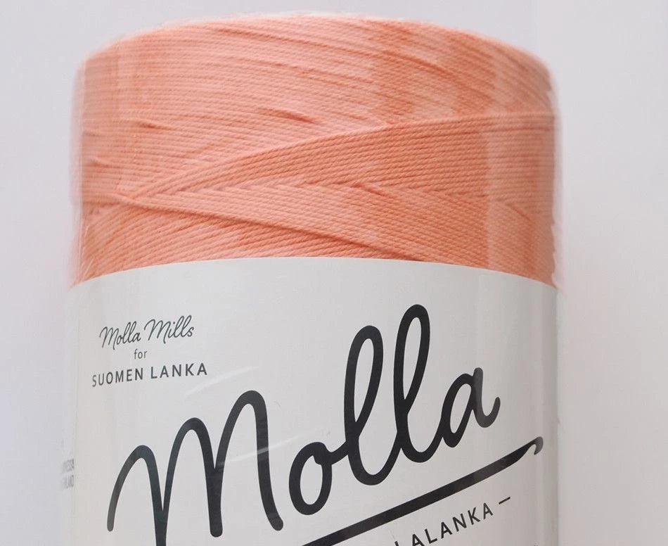 Molla Kalalanka, Suomen Lanka, tiukkakierteinen puuvillalanka 12-säikeinen meloni, Molla (61)