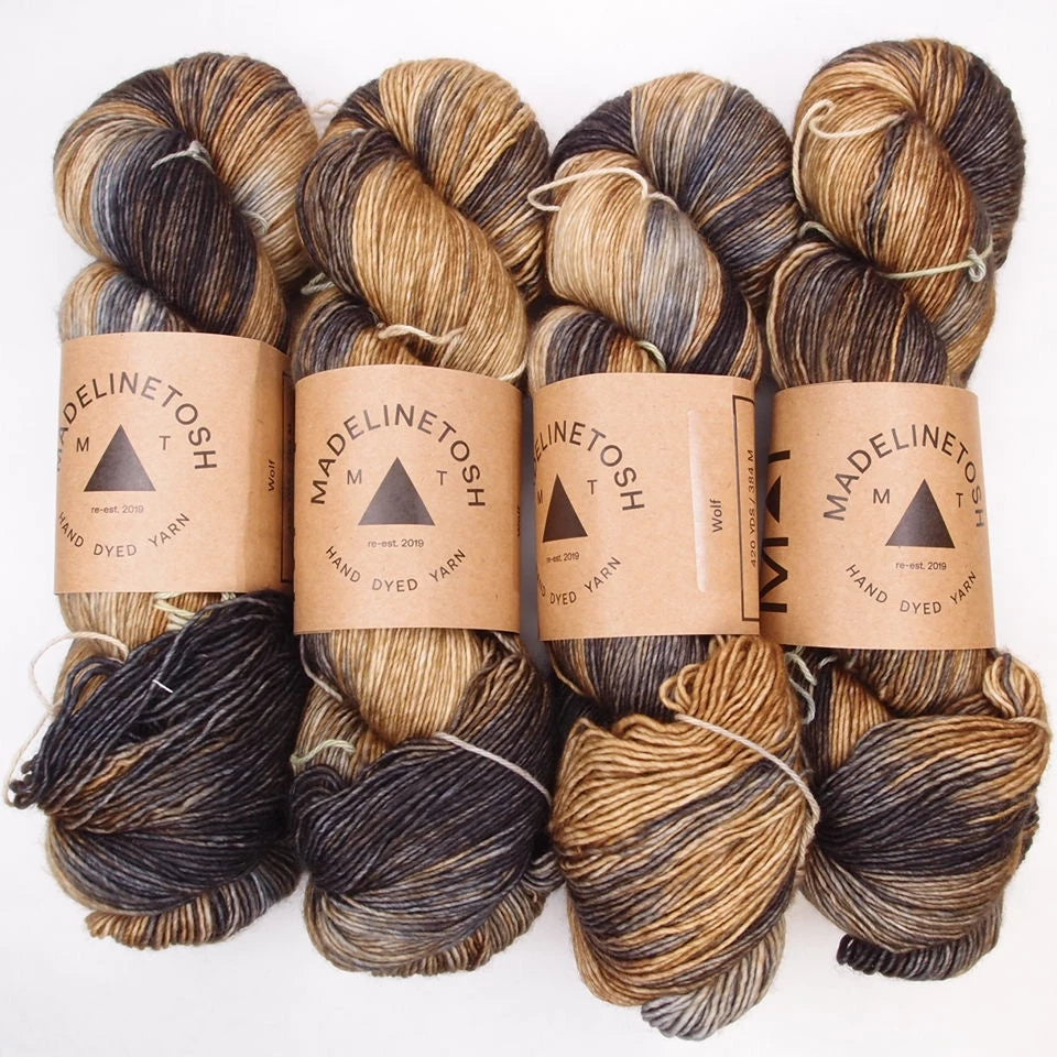 Madelinetosh Merino Light, Wolf Pack