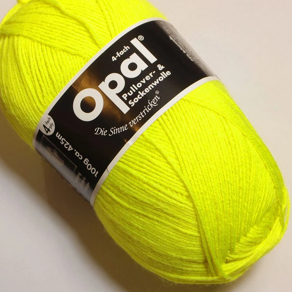 Opal Uni 4 ply 2012 Neon-Gelb