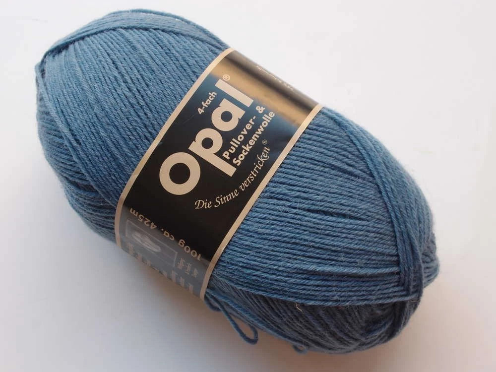 Opal Uni 4 ply 5195 Jeansblau