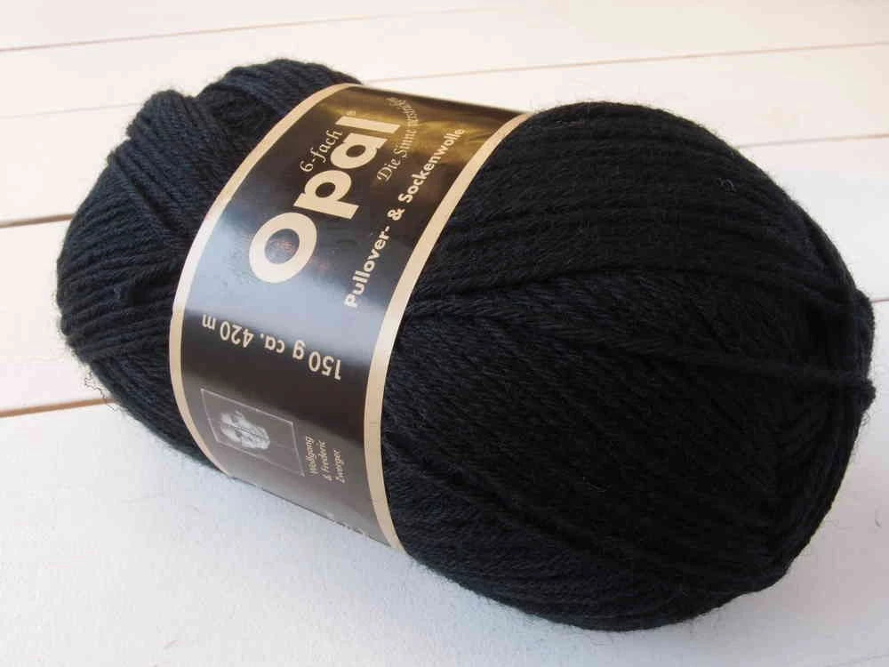 Opal Uni 4 ply 2619 Tiefschwarz