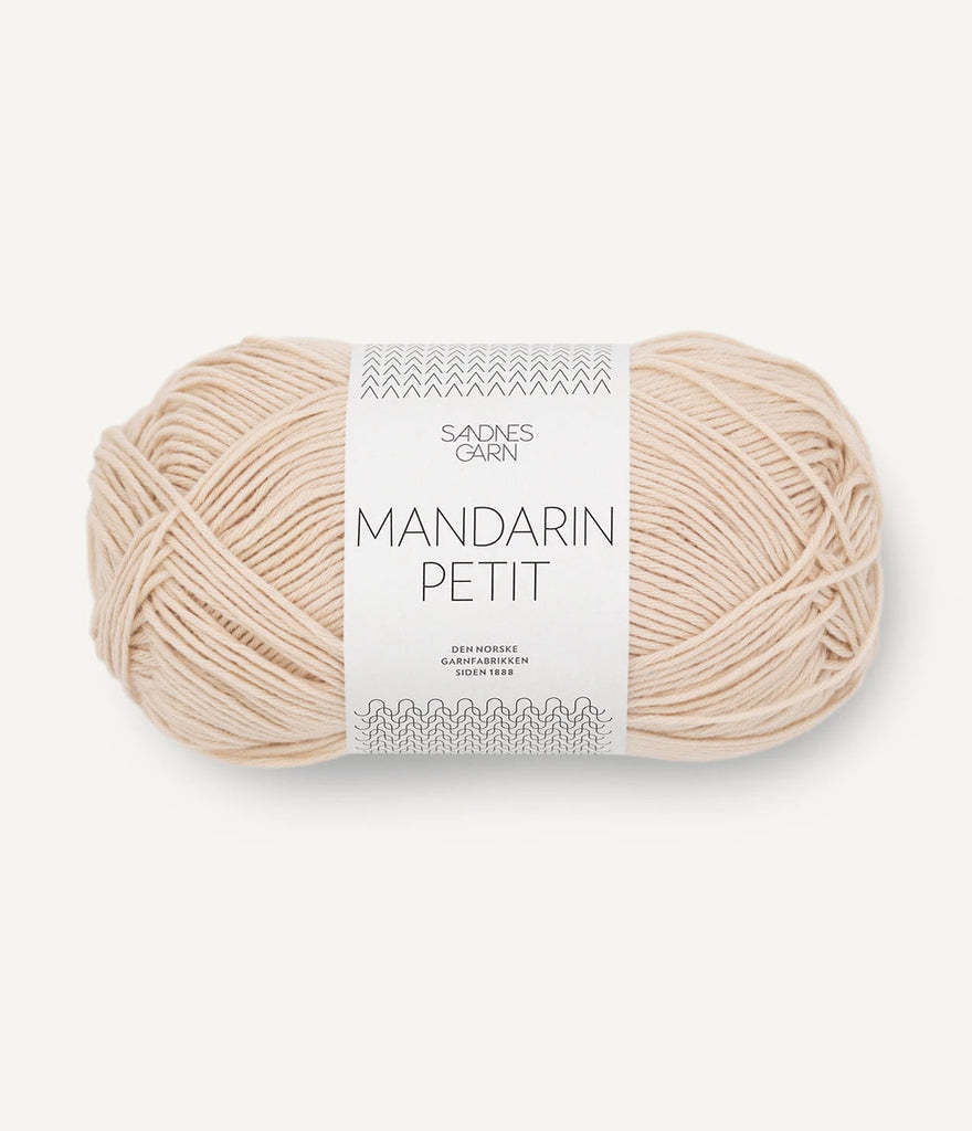 Sandnes Garn, Mandarin Petit 3011 Mandel hvit