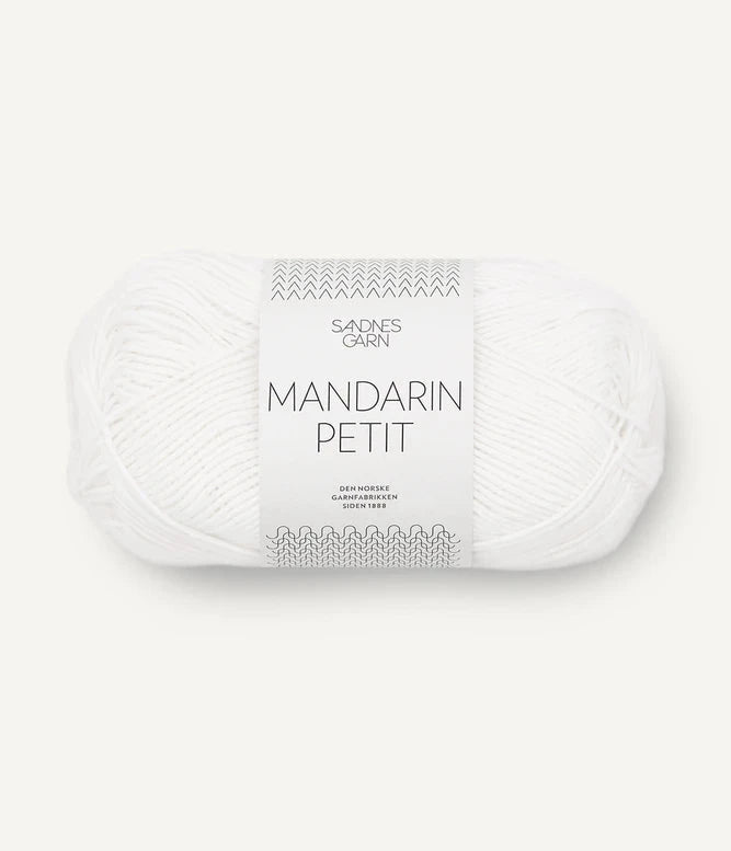 Sandnes Garn, Mandarin Petit 1001 Hvit