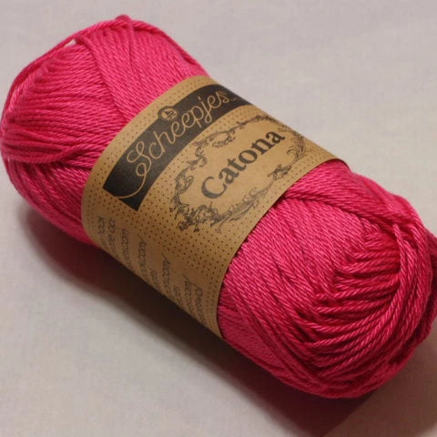 Scheepjes Catona, 114 Shocking Pink