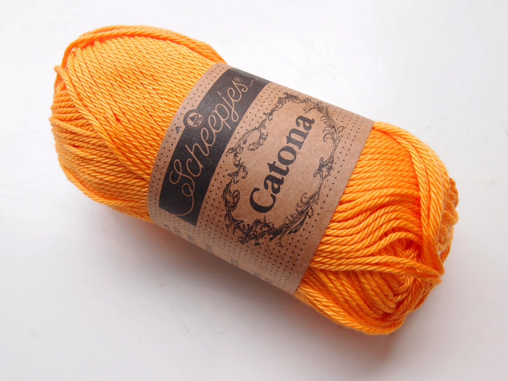 Scheepjes Catona, 411 Sweet Orange, appelsiini