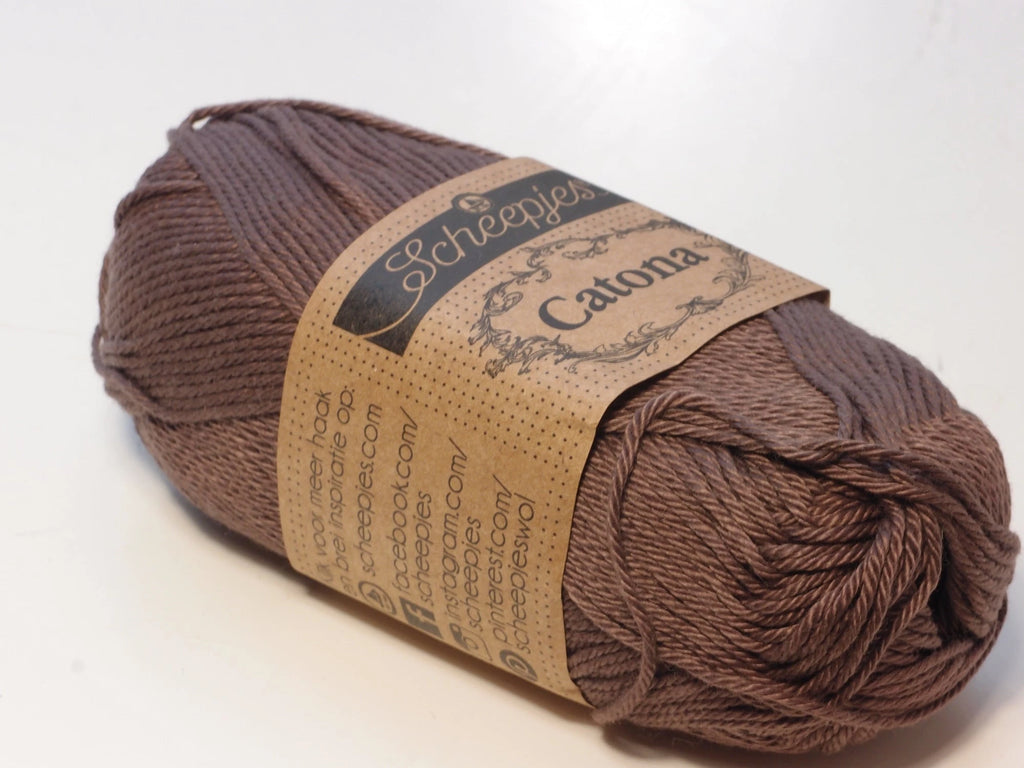 Scheepjes Catona, 507 Chocolate, maitosuklaa