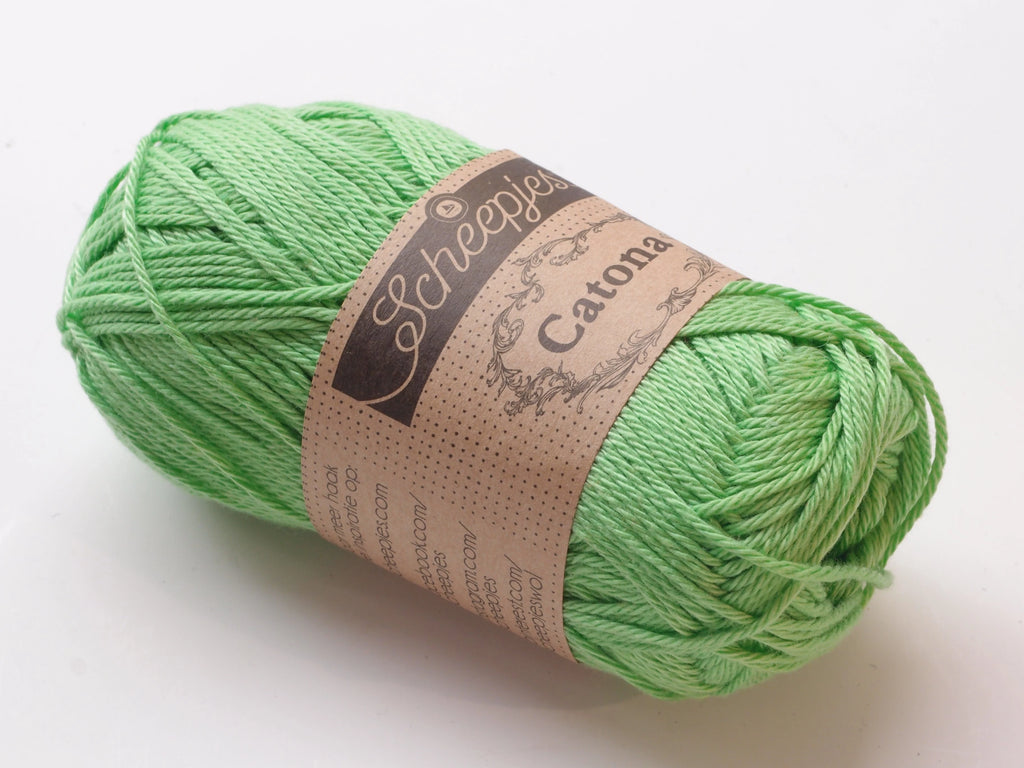 Scheepjes Catona, 513 Apple Granny, vihreä omena