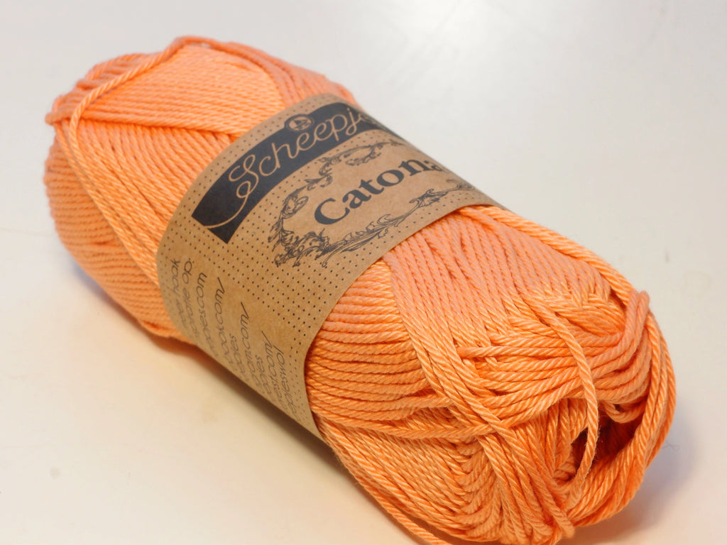Scheepjes Catona, 524 Apricot, aprikoosi