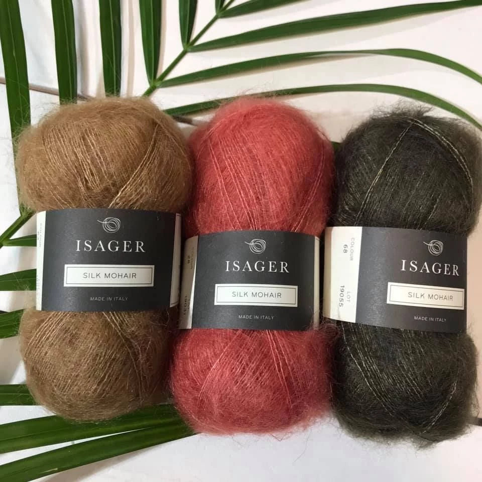 Iasager Silk Mohair eri väreissä