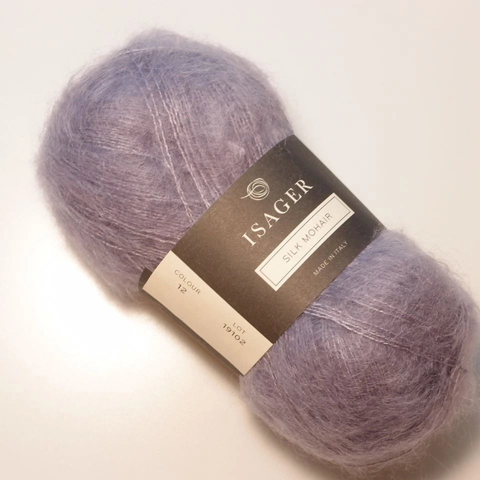 Silk Mohair Isager, 012 Lila