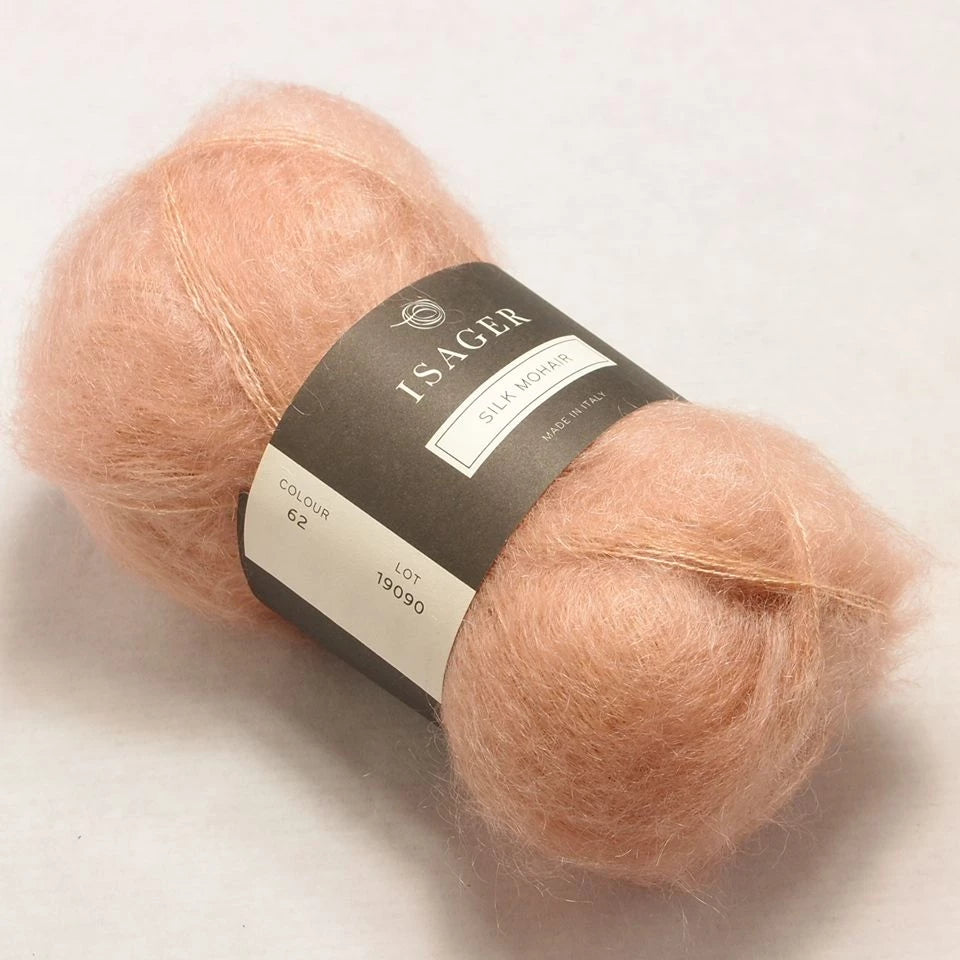 Silk Mohair Isager, 062 Old Rose