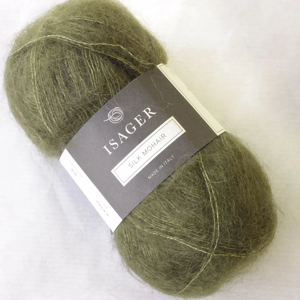 Silk Mohair Isager, 068 Olive