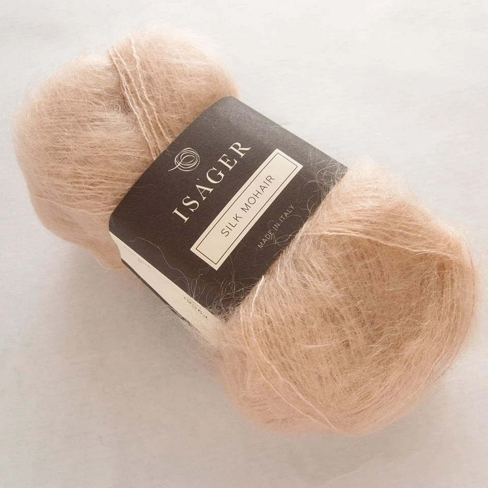 Silk Mohair Isager, 006 Light beige