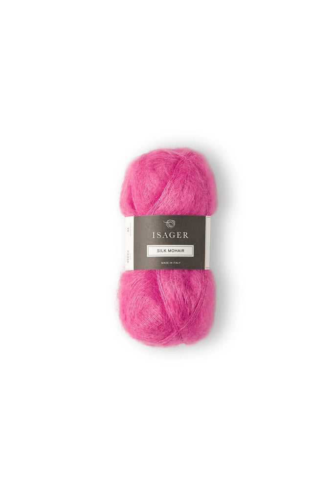 Isager Silk Mohair, 19 Hot Pink