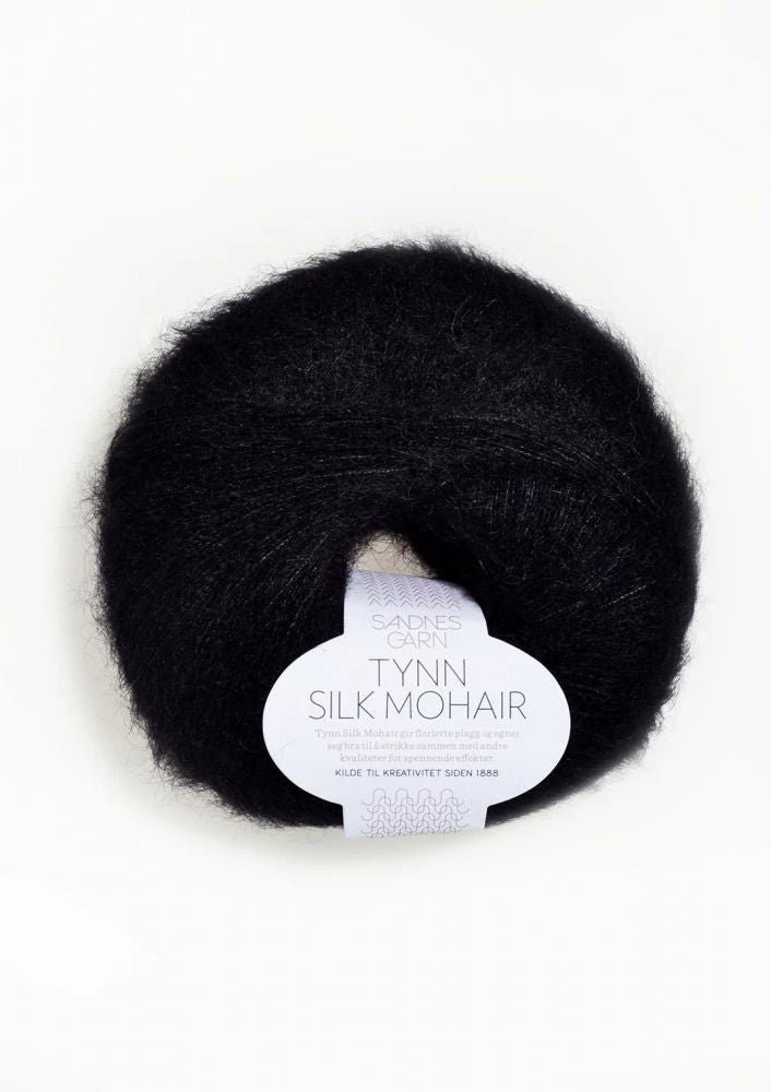 Tynn Silk Mohair Sandnes Garn, 1099 Black