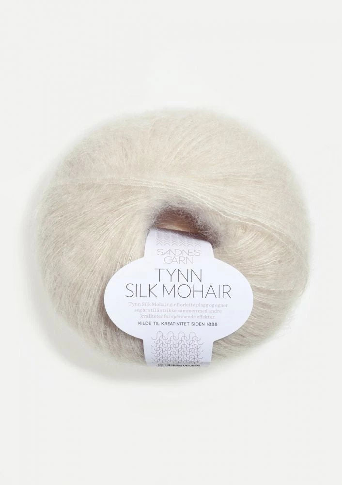 Tynn Silk Mohair Sandnes Garn, 1015 Kitt