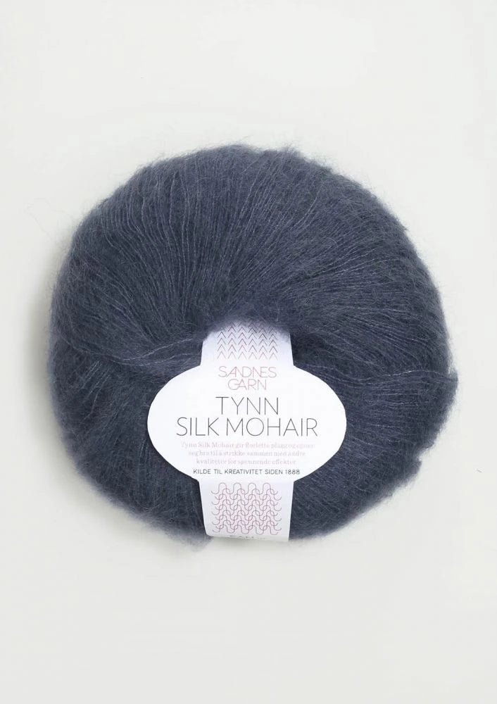 Tynn Silk Mohair Sandnes Garn, 6081 Dyp Blå