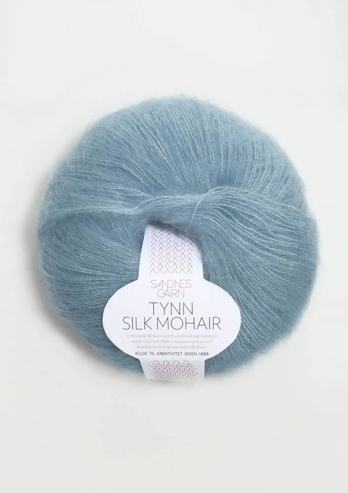 Tynn Silk Mohair Sandnes Garn, 6023 Himmelblå