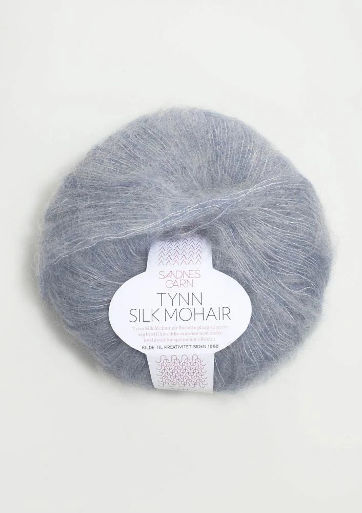 Tynn Silk Mohair Sandnes Garn, 5835 Blåmelert