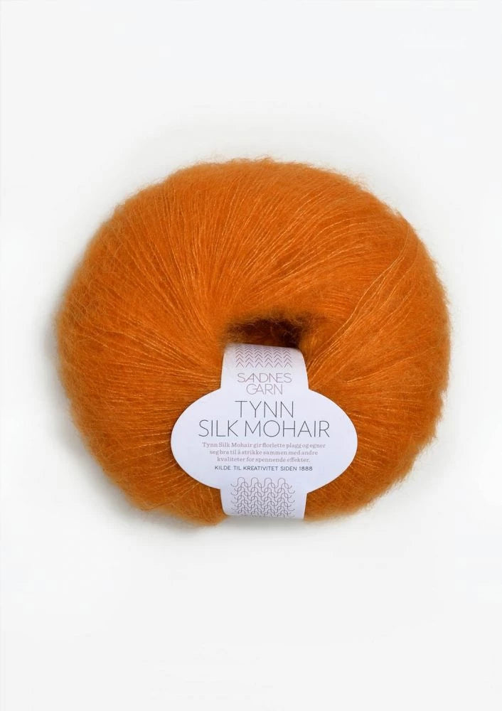 Tynn Silk Mohair Sandnes Garn, 2727 Oransje