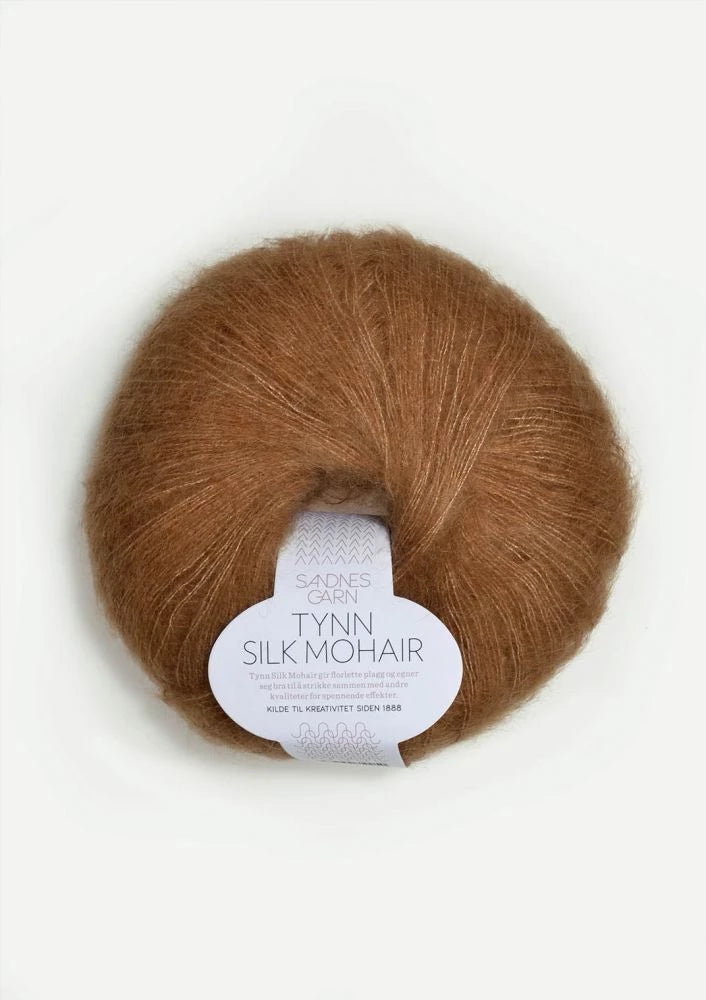 Tynn Silk Mohair Sandnes Garn, 2543 Brunt Sukker