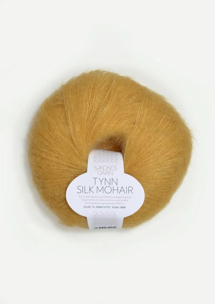 Tynn Silk Mohair Sandnes Garn, 2113 Strågul