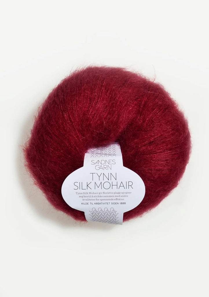 Tynn Silk Mohair Sandnes Garn, 4236 DJUP RÖD