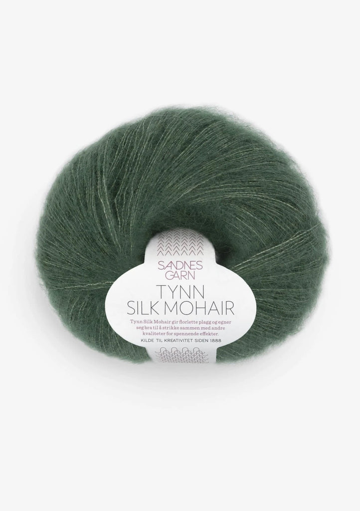 Tynn Silk Mohair Sandnes Garn, 8581 SKOGGRÖNN