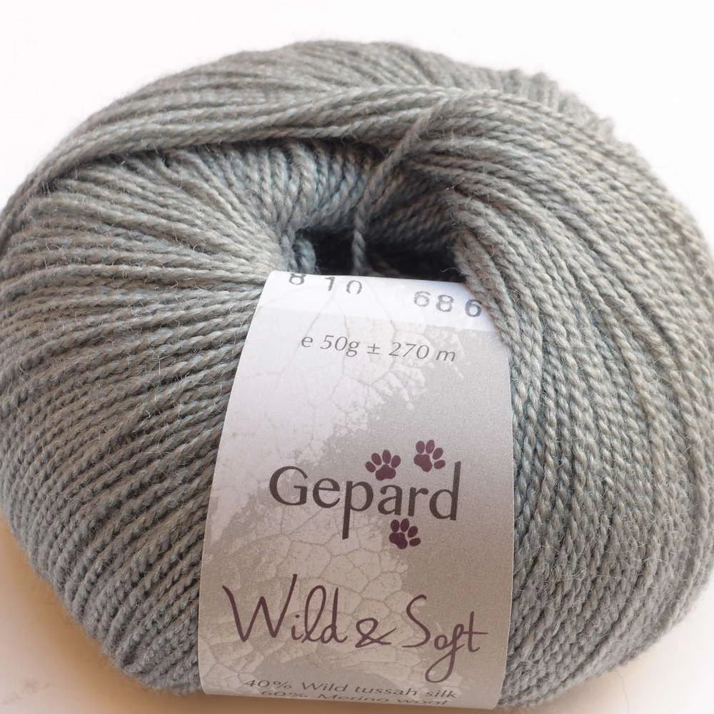 Wild & Soft, Gepard Garn 810 Aquagrå