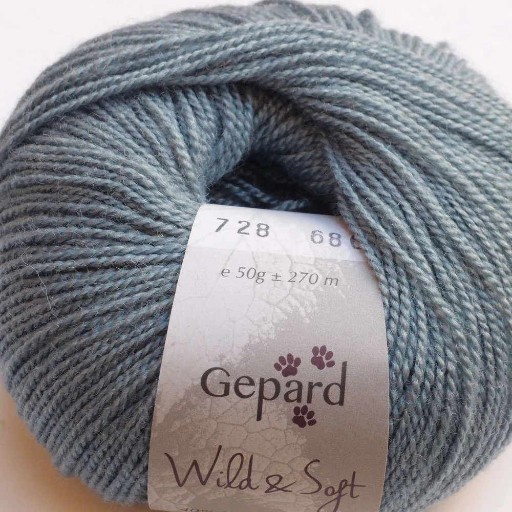 Wild & Soft, Gepard Garn 728 Gråblå