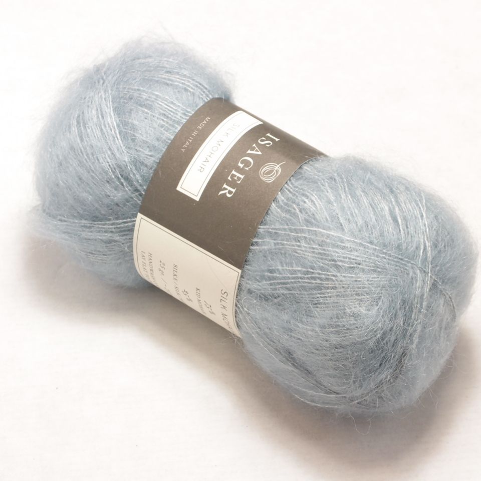 Silk Mohair Isager, 041 Greysh Blue